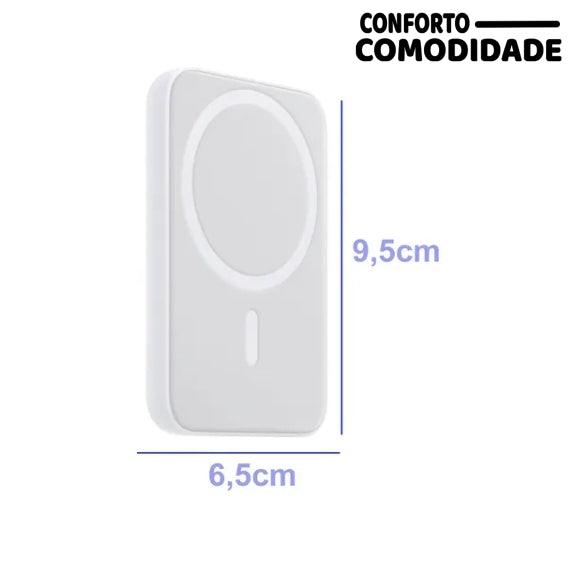 Carregador Magsafe Portátil Indução Iphone 11,12,13,14 Pro Max Carga Magnética - Conforto&Comodidade