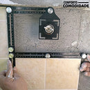 Régua de Multi-Ângulos de Alumínio para Cortar Azulejista de Piso.