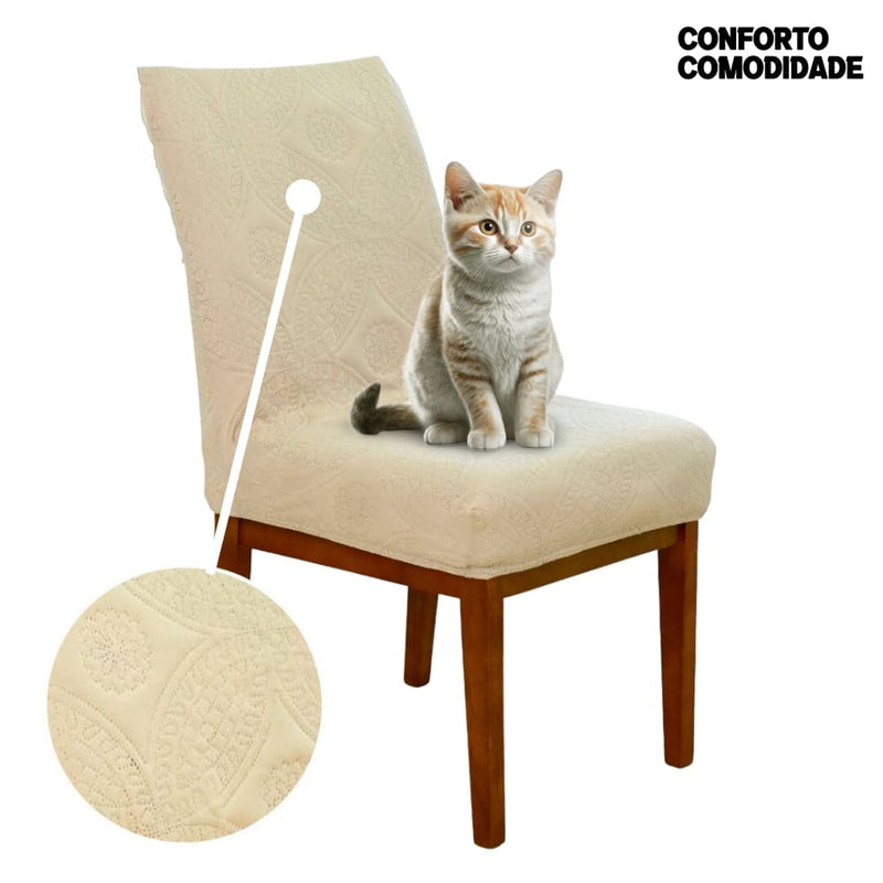 Capa para Cadeira de Jantar Anti Arranhão - Comod