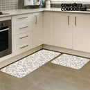 Jogo de Tapetes de Cozinha Folhas Antiderrapante Comodi™