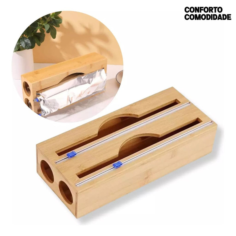 Suporte Organizador Bambu  C/ Corte Comodi™