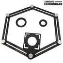 Régua de Multi-Ângulos de Alumínio para Cortar Azulejista de Piso.