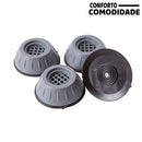 Kit com 4 Pés Anti Vibração Conforto Máquina de Lavar - Conforto&Comodidade