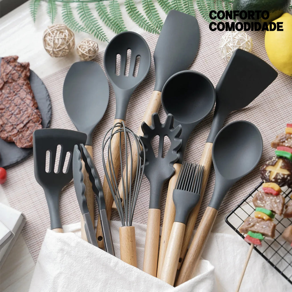 Kit Utensílios em Silicone
