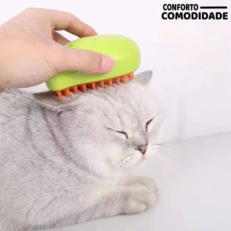 Escova Comodi™ Vapor Anti-Pelos Cão e Gatos