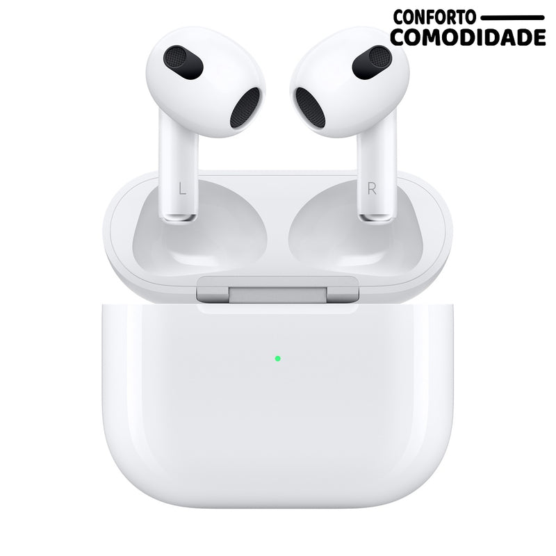 Fone De Ouvido Airpods PRO 4 Mini Tws Bluetooth Estéreo Branca - Conforto&Comodidade
