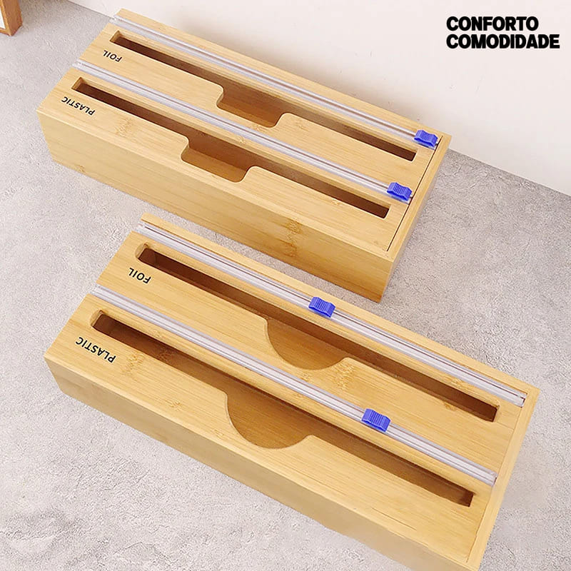 Suporte Organizador Bambu  C/ Corte Comodi™