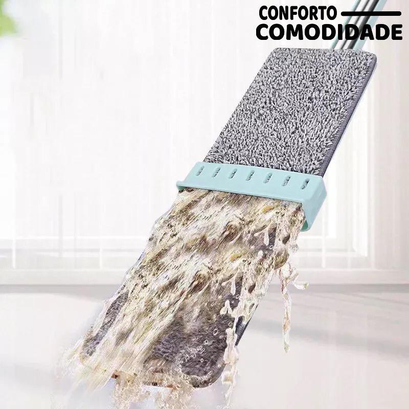 Esfregão Super Seco 360° Graus Flexivel Brinde 1 REFIL - Conforto&Comodidade