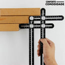 Régua de Multi-Ângulos de Alumínio para Cortar Azulejista de Piso.