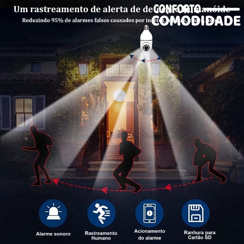 Câmera de Segurança Wi-Fi 360°