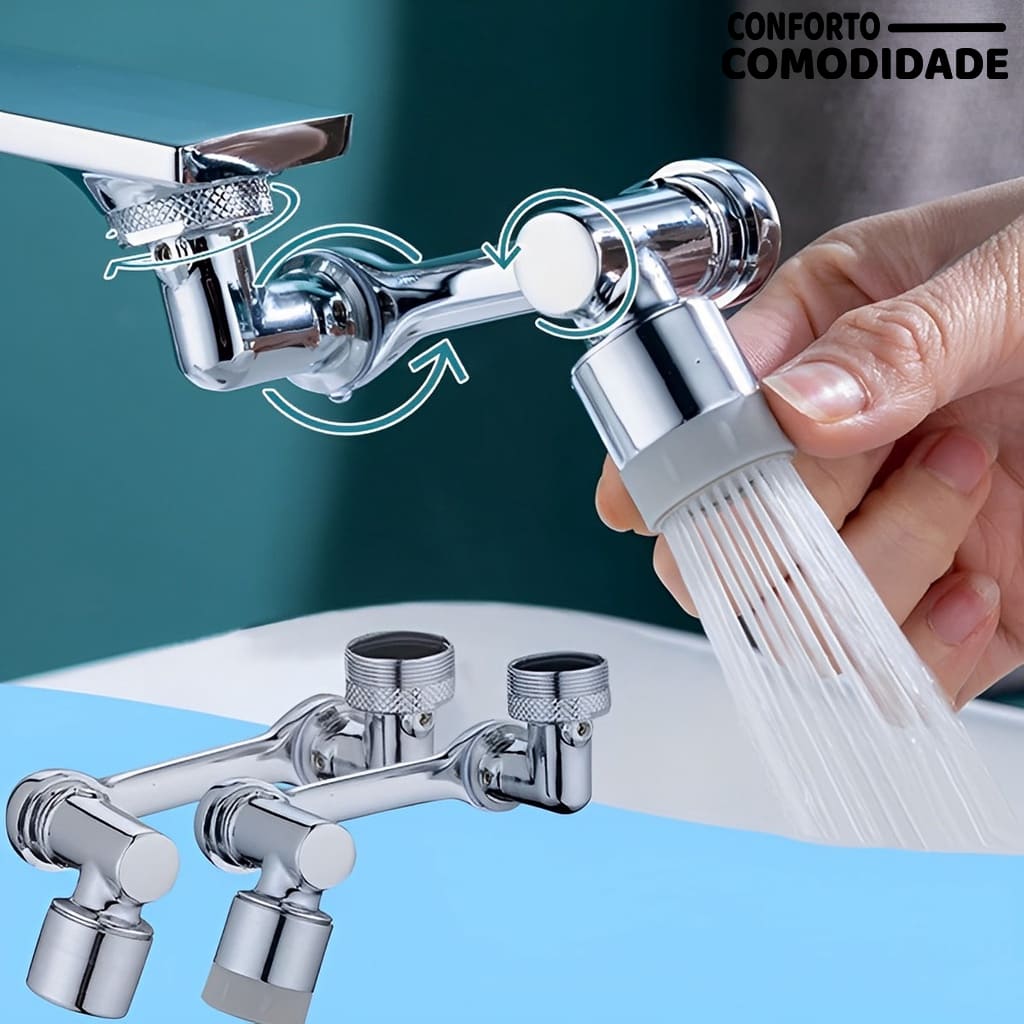 Extensor de Torneira Inox 360°