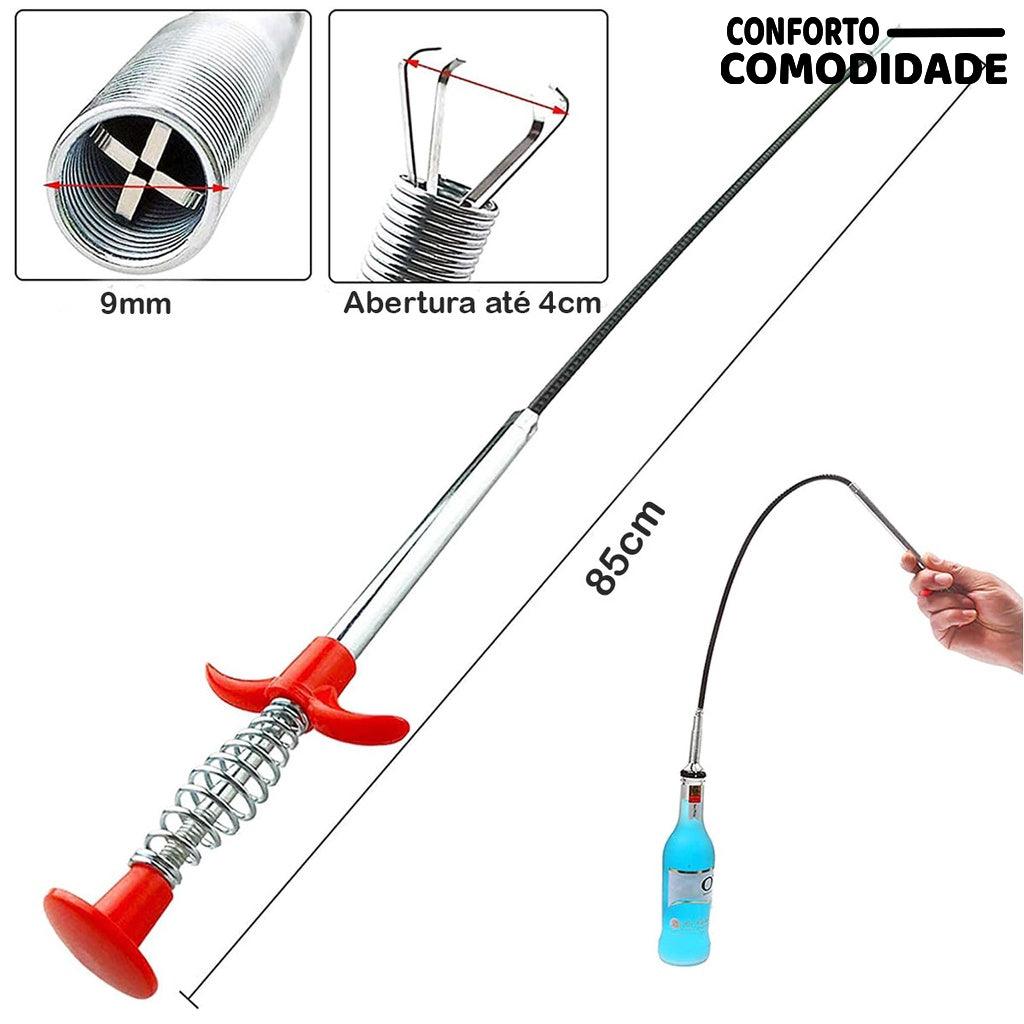 Desentupidor De Pia Ralo Garras SUPER Mecânica 80Cm - Conforto&Comodidade