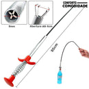 Desentupidor De Pia Ralo Garras SUPER Mecânica 80Cm - Conforto&Comodidade