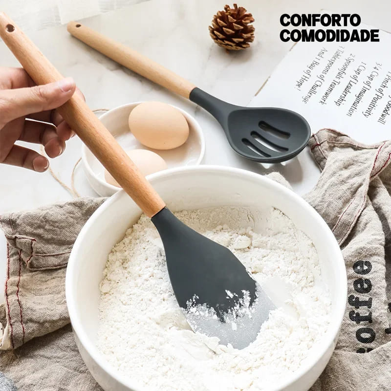 Kit Utensílios em Silicone