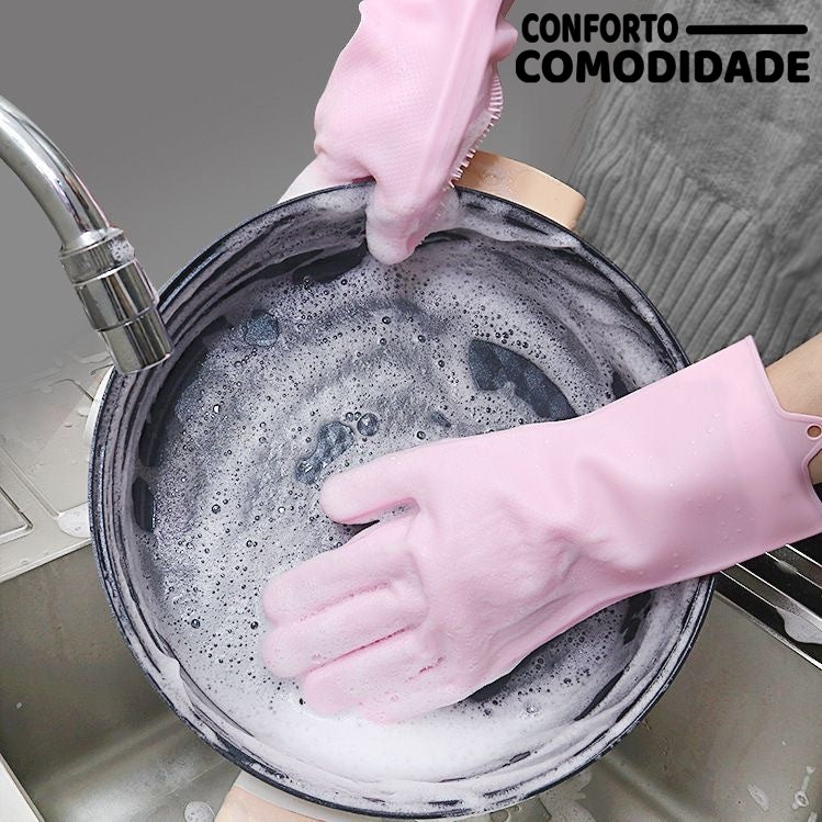 Luvas de Silicone Multiuso