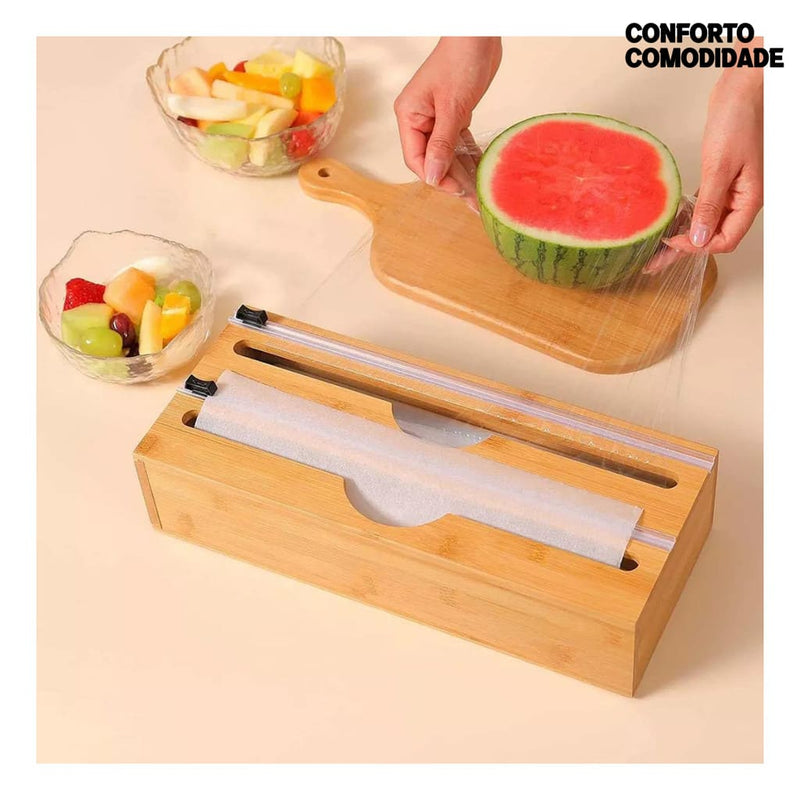 Suporte Organizador Bambu  C/ Corte Comodi™