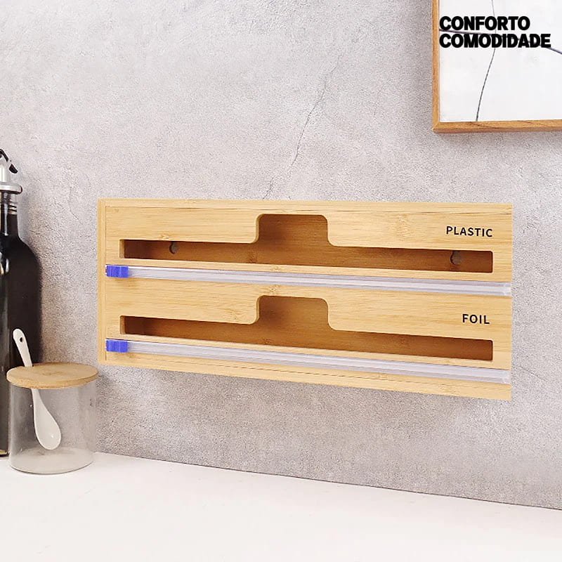 Suporte Organizador Bambu  C/ Corte Comodi™