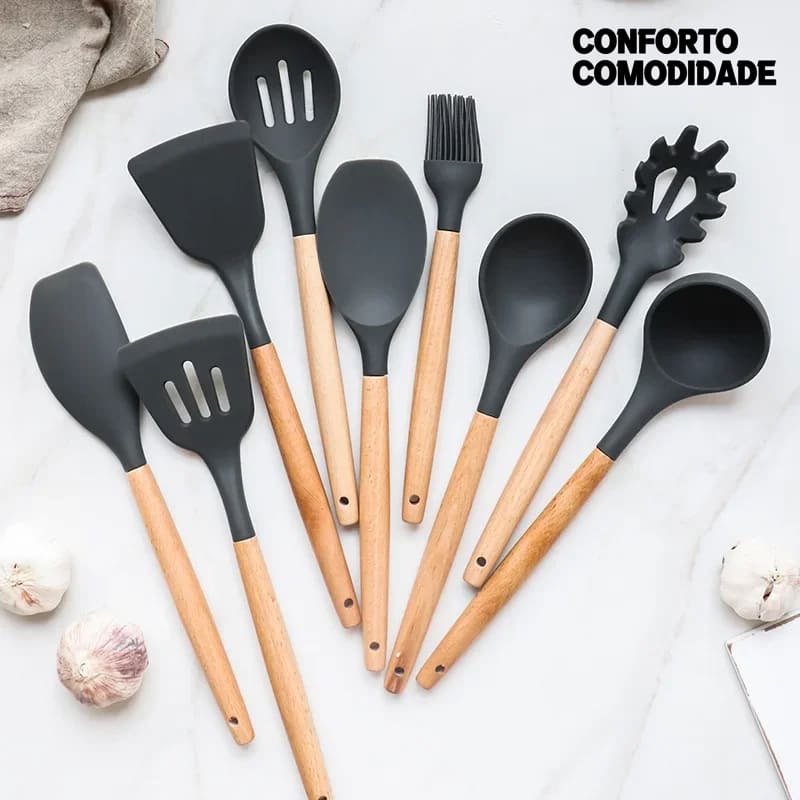 Kit Utensílios em Silicone