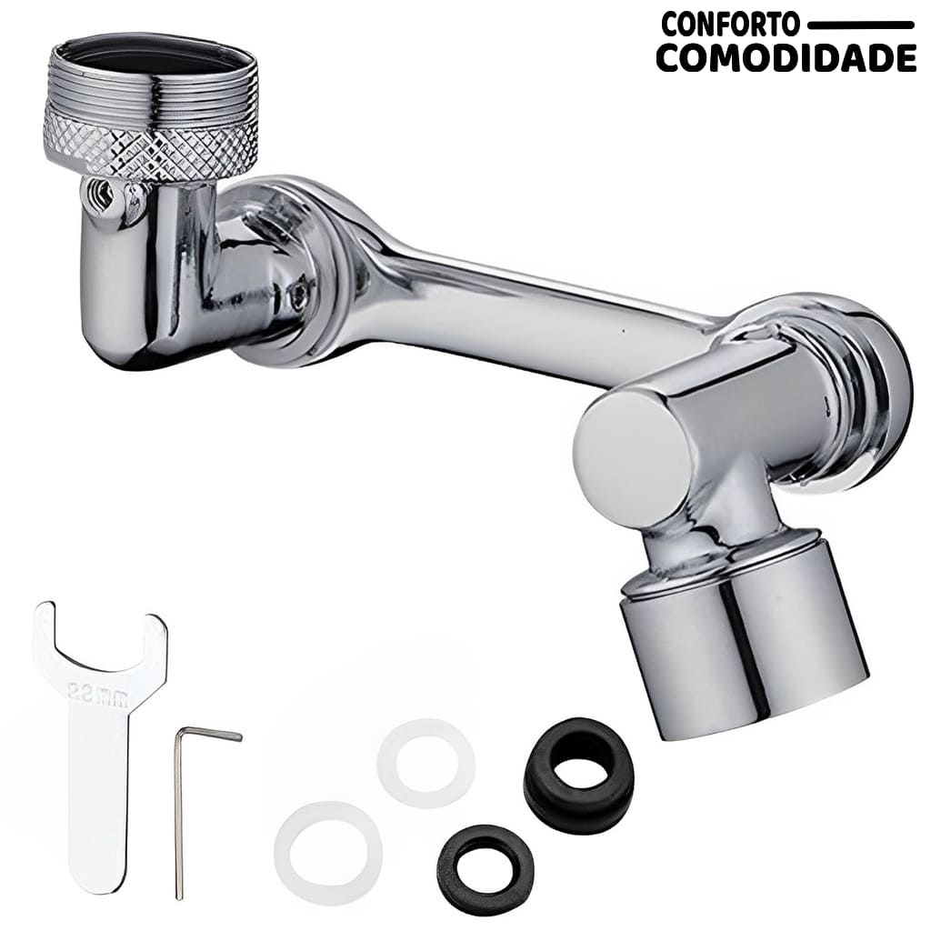 Extensor de Torneira Inox 360°