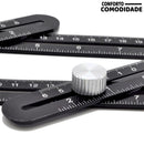 Régua de Multi-Ângulos de Alumínio para Cortar Azulejista de Piso.