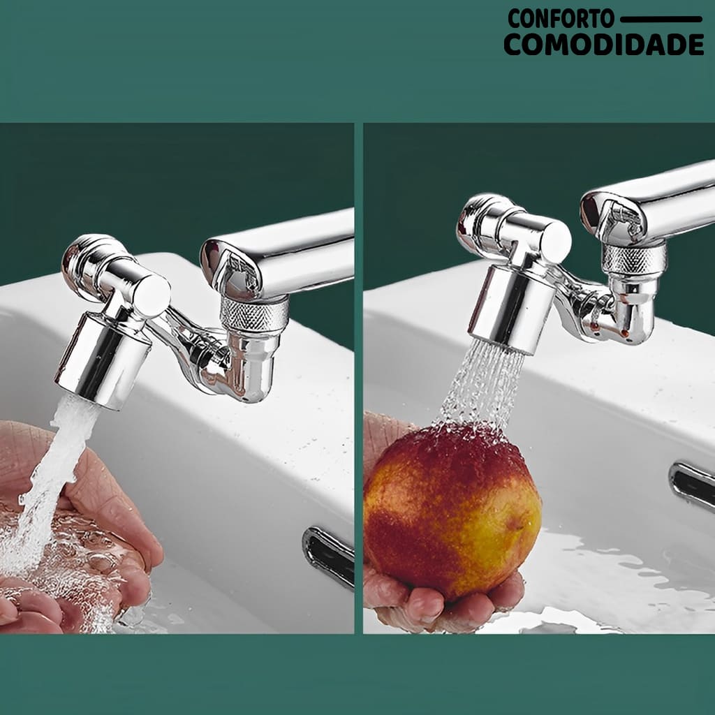Extensor de Torneira Inox 360°