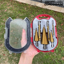 Kit Completo 6 Brocas de Titânio Escalonada