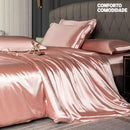 Lençol Cetim Seda Natural 4 Peças - Comodi