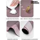Kit 2 Tapete Oval Absorvente de Banheiro Secagem Rápida