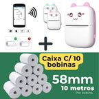 Mini Impressora Térmica Bluetooth