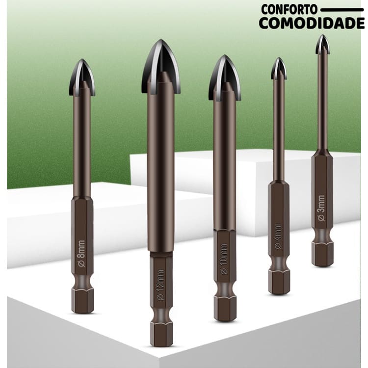 Jogo de Brocas Multimaterial (7 Peças)