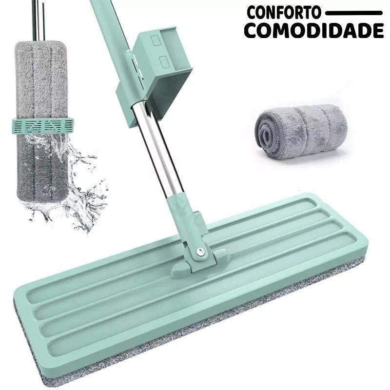 Esfregão Super Seco 360° Graus Flexivel Brinde 1 REFIL - Conforto&Comodidade