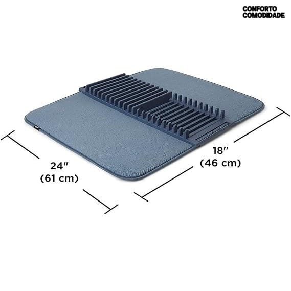 Escorredor De Louças Com Tapete Absorvente Comodi™