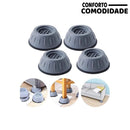 Kit com 4 Pés Anti Vibração Conforto Máquina de Lavar - Conforto&Comodidade