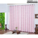 Cortina Jacquard Semi Blackout 2,80 x 1,80 Sala E Quarto