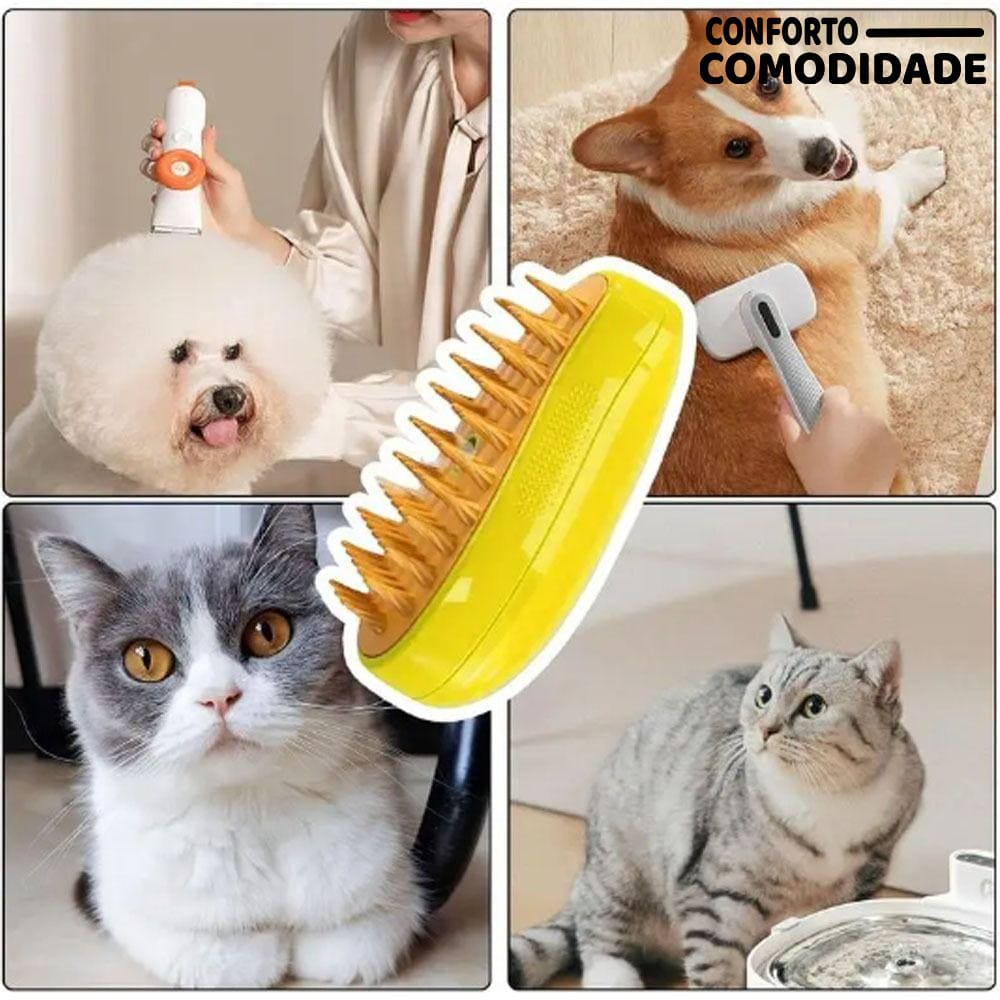 Escova a Vapor para Pet