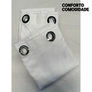 Cortina Flame De Linho E Forro Sala/quarto 3,00 X 2,50