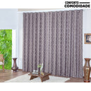 Cortina Jacquard Semi Blackout 2,80 x 1,80 Sala E Quarto