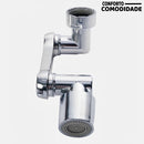 Duplo Extensor Comodi™ De Torneira Giratório Aço Inox 360