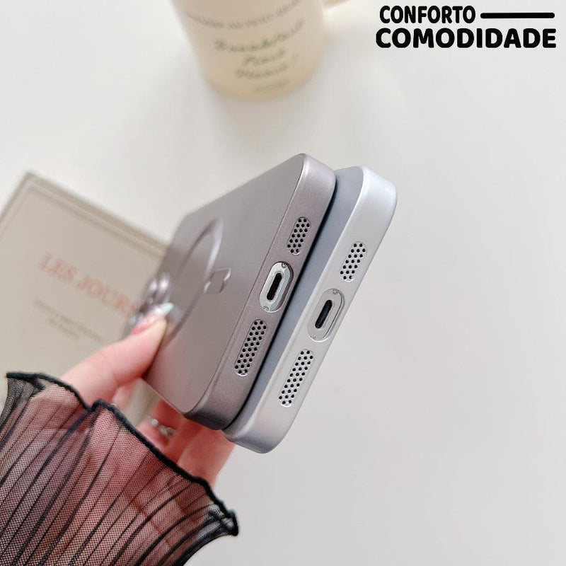 Case Silicone vidro iPhone 14 13 12 11 Pro Max - Conforto&Comodidade