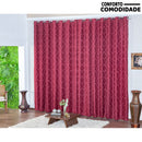 Cortina Jacquard Semi Blackout 2,80 x 1,80 Sala E Quarto