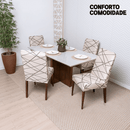 Kit 4 Capas Para Cadeiras de Jantar Spandex