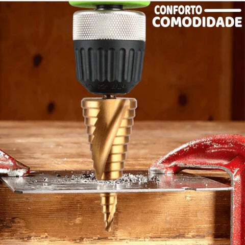 Jogo de Brocas Escalonadas em Titânio