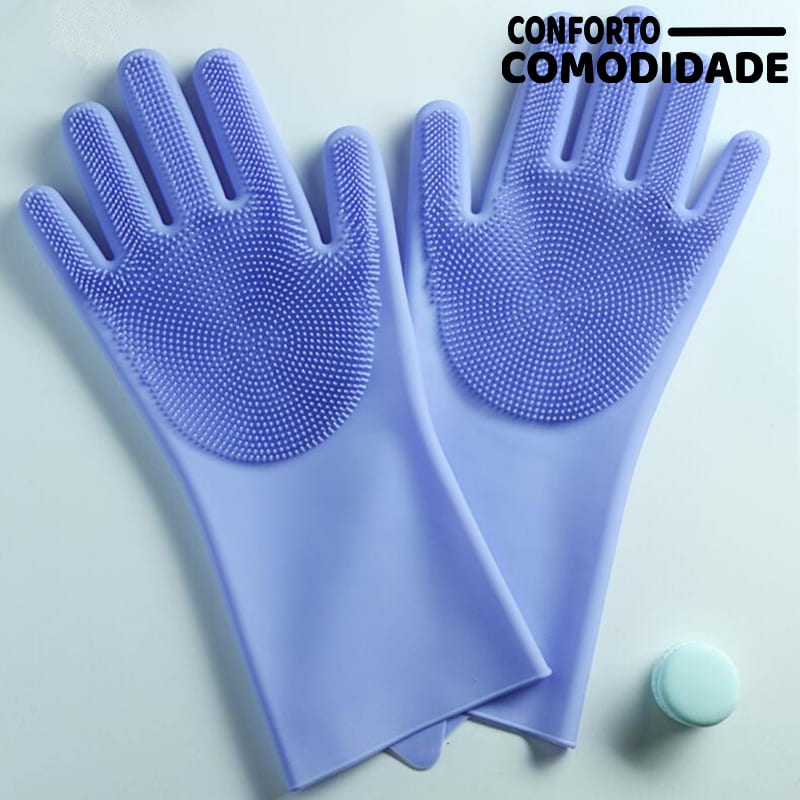 Luvas de Silicone Multiuso