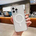 Capa Transparente Cristalina Magsafe IPhone 14 13 12 11 Pro Max - Conforto&Comodidade