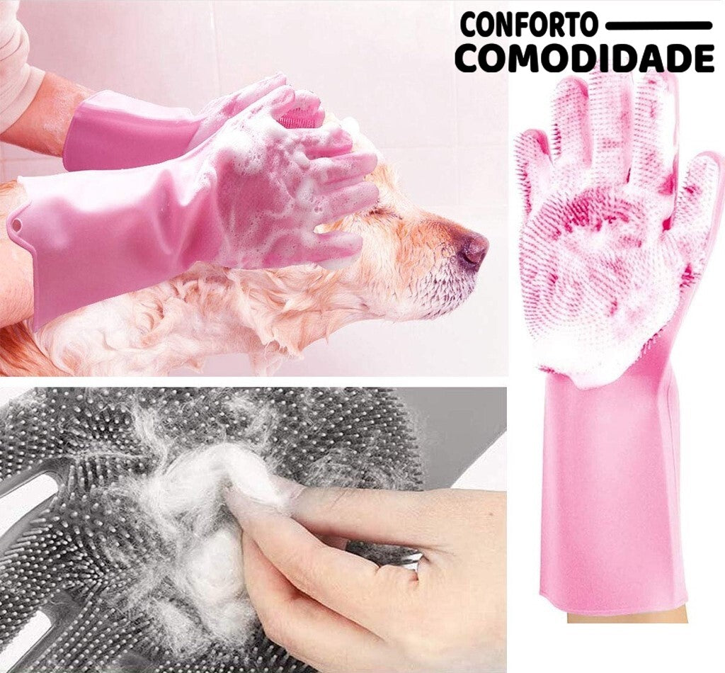 Luvas de Silicone Multiuso
