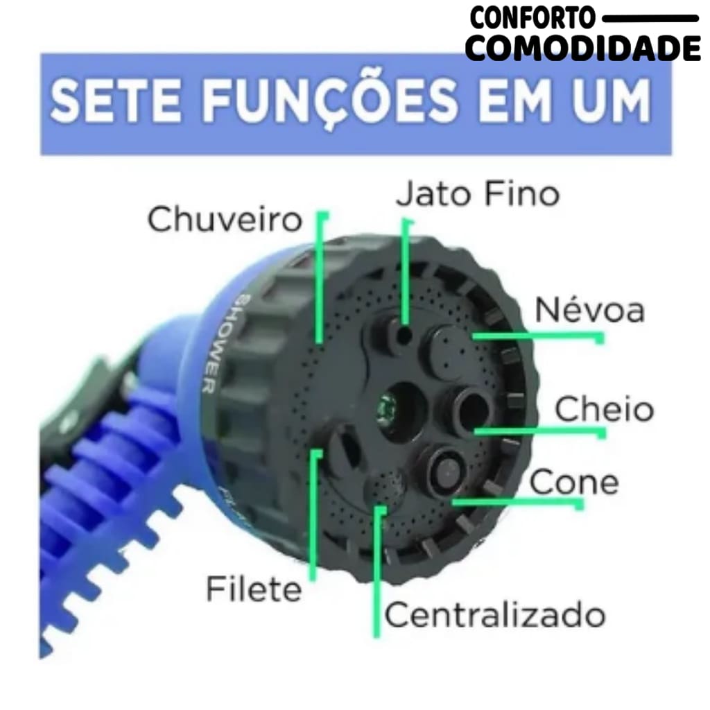 Mangueira Expansível com Esguicho
