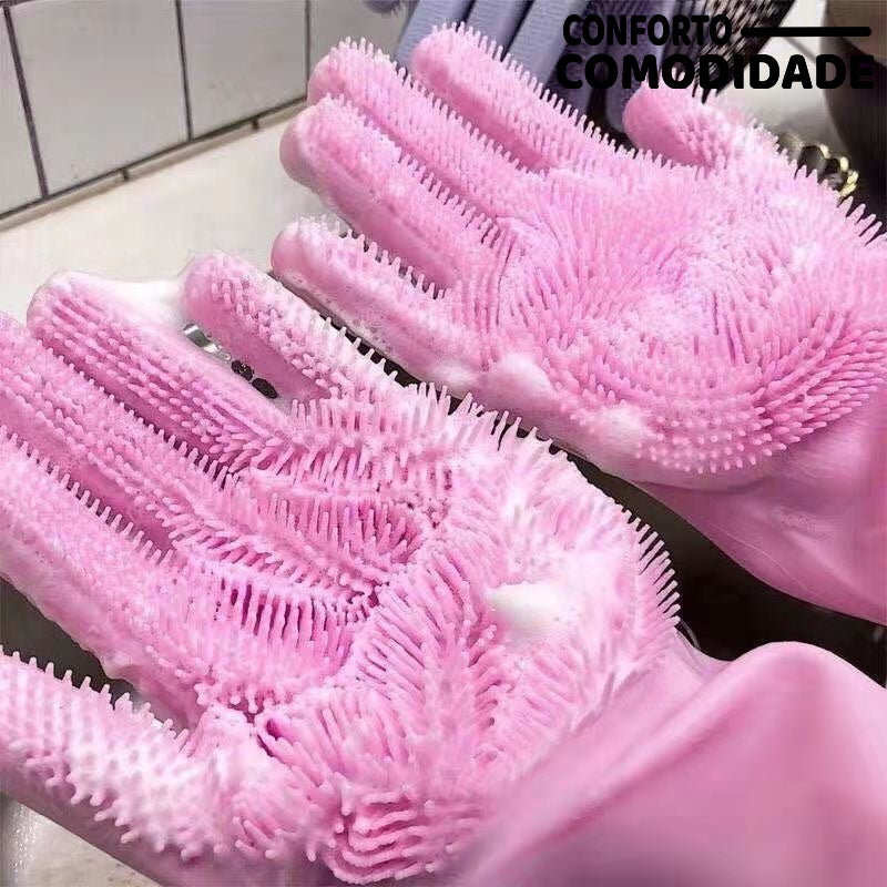 Luvas de Silicone Multiuso