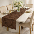 Caminho de Mesa Trilho Jacquard 1,40 x 0,40 Luxo Alta Qualidade Cozinha Sala e Jantar Elegante