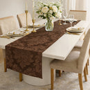 Caminho de Mesa Trilho Jacquard 1,40 x 0,40 Luxo Alta Qualidade Cozinha Sala e Jantar Elegante