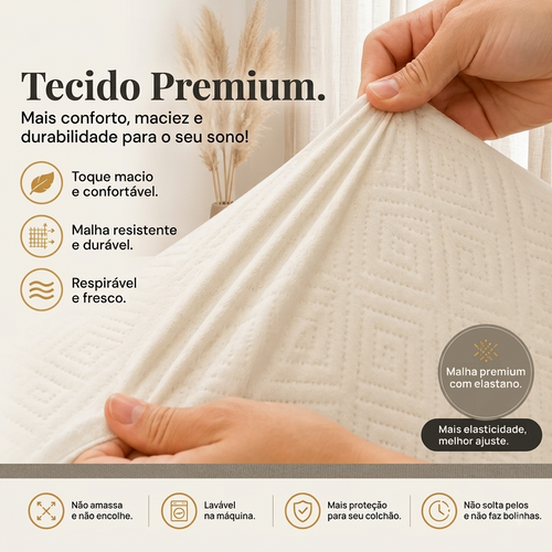 Protetor de Colchão Jacquard